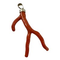 Pendant Mandile 1922 Woman Coralli in Silver Corallo 2MCIC51